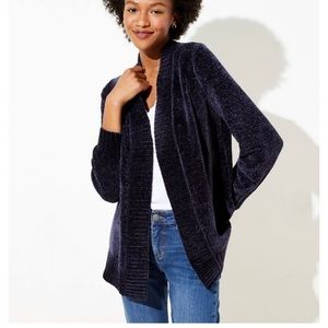 Loft Chenille-type Cardigan